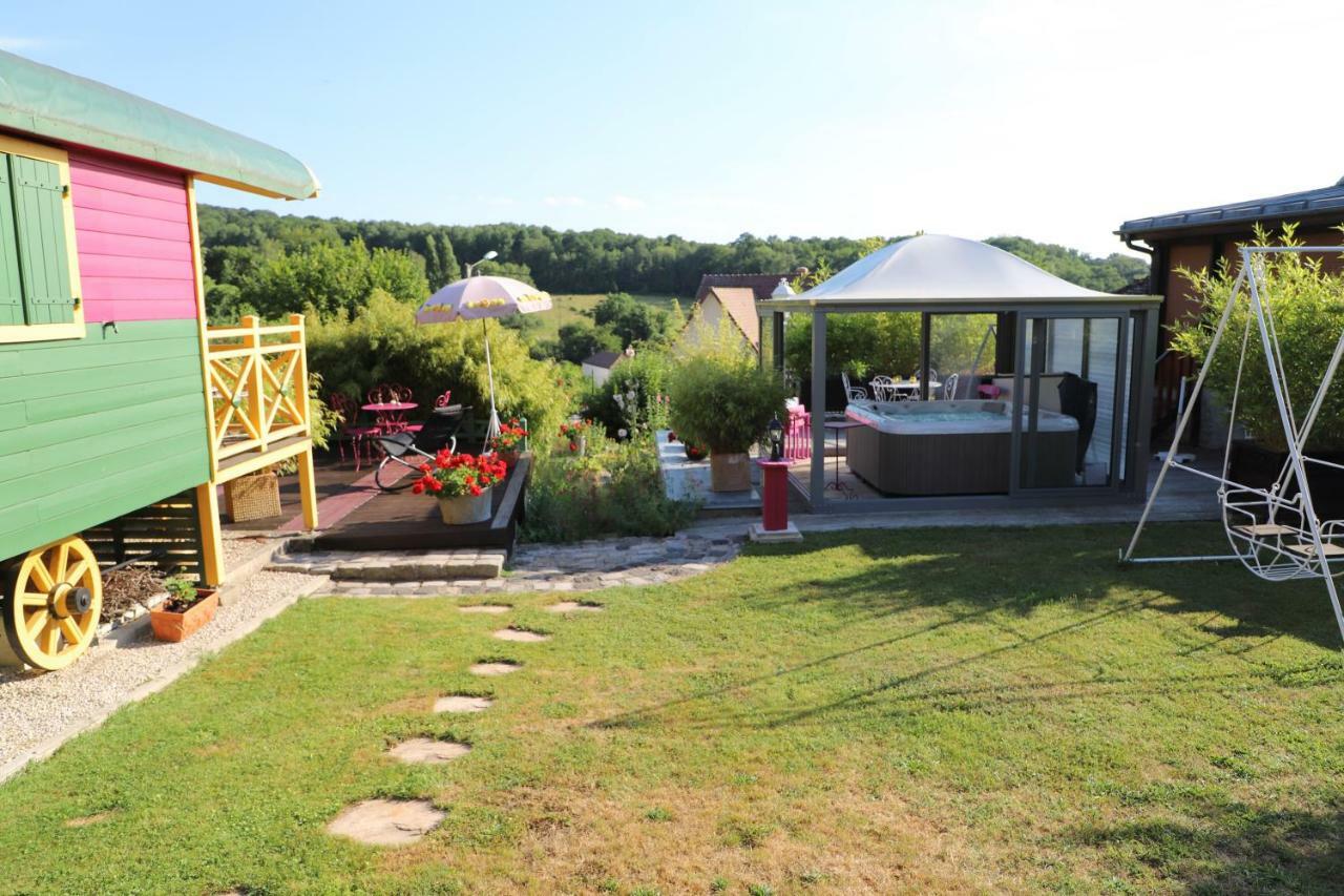 Bed and Breakfast Roulotte La Dominique Romery  Exterior foto